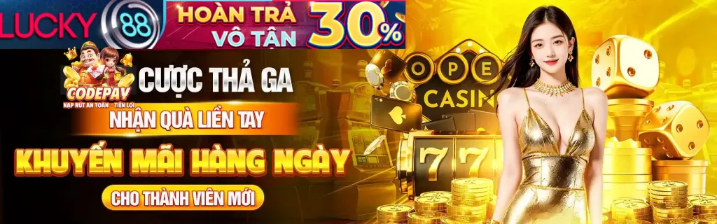 Banner quảng cáo các chương trình khuyến mãi nổ hũ hấp dẫn